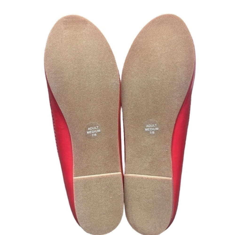 Women’s Size 9 Mulan red  Flats w logo . - Picture 5 of 6